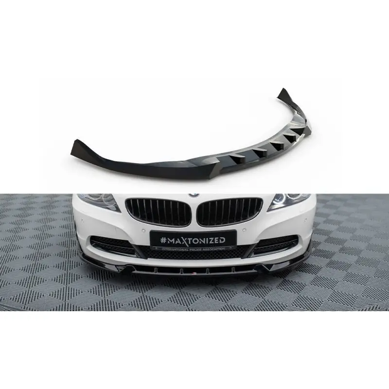 LAME DU PARE-CHOCS AVANT V.2 BMW Z4 E89 - MAXTONDESIGN - FINITION NOIR BRILLANT Prix Bas