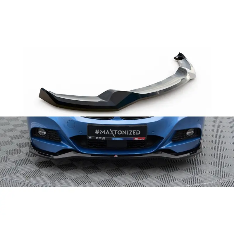 Super Prix LAME DU PARE-CHOCS AVANT V.2 BMW 3 GT M-PACK F34 - MAXTONDESIGN - FINITION NOIR BRILLANT