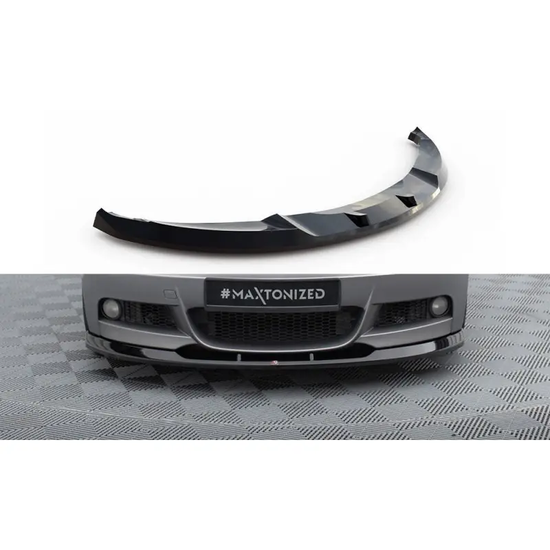Prix Cassé LAME DU PARE-CHOCS AVANT V.2 BMW 1 M-PACK E82 - MAXTONDESIGN - FINITION NOIR BRILLANT
