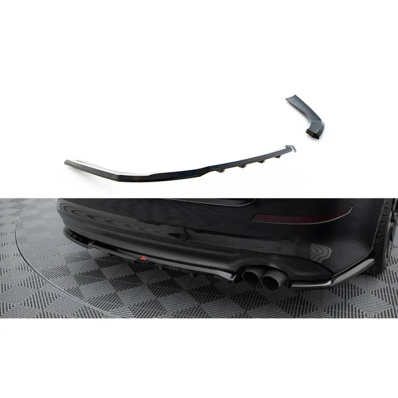 CENTRAL ARRIERE SPLITTER (AVEC UNE BARRE VERTICALE) KIA OPTIMA MK3 - MAXTONDESIGN - FINITION: NOIR BRILLANT Achetez Aujourd’hui