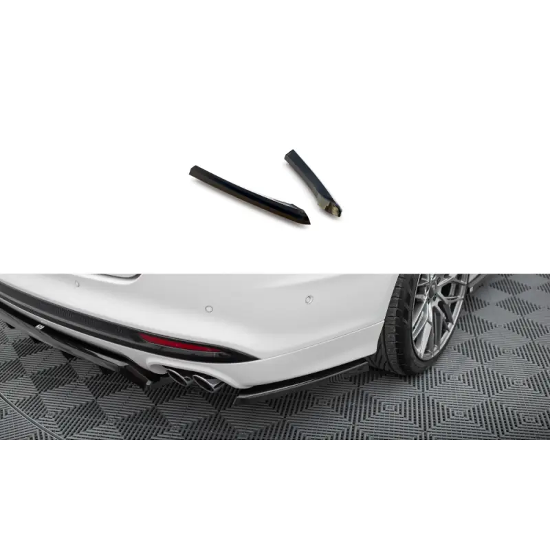 LAMES DE PARE-CHOCS ARRIERE LATERALES FORD MONDEO SPORT MK5 FACELIFT - FUSION SPORT MK2 FACELIFT - MAXTONDESIGN - FINITION: NOIR Meilleur Choix