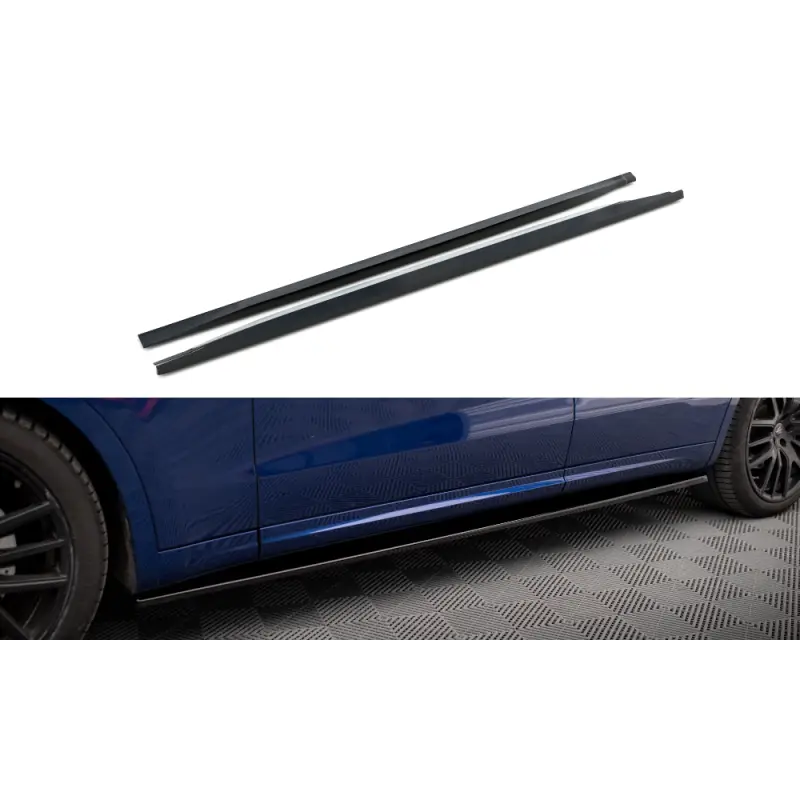 RAJOUTS DES BAS DE CAISSE MASERATI LEVANTE GTS MK1- MAXTONDESIGN - FINITION NOIR BRILLANT Haute Qualité