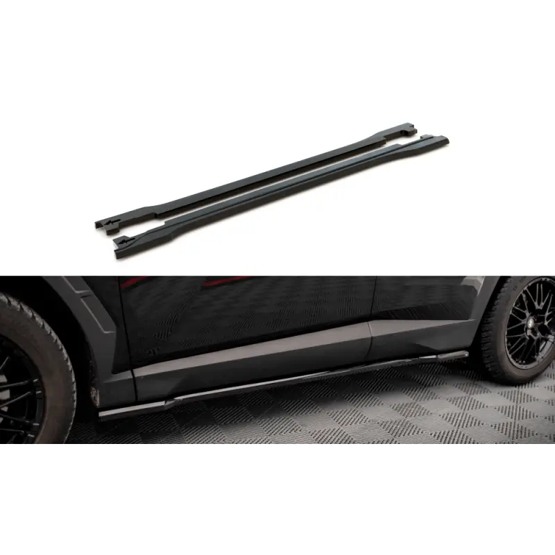 RAJOUTS DES BAS DE CAISSE HYUNDAI TUCSON MK4 - MAXTONDESIGN - FINITION NOIR BRILLANT Promotion
