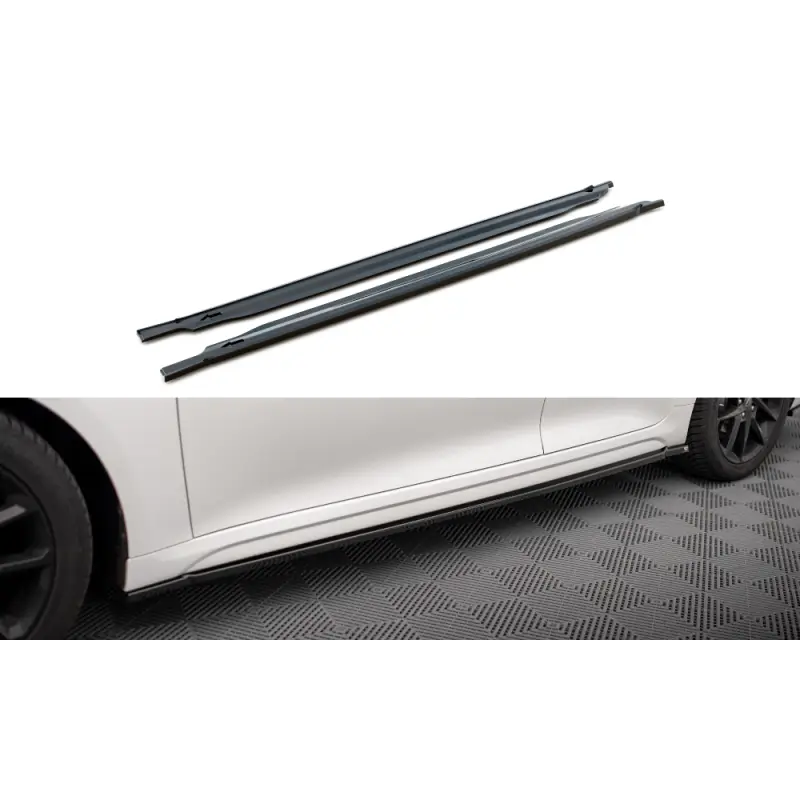 RAJOUTS DES BAS DE CAISSE KIA OPTIMA MK4 FACELIFT - MAXTONDESIGN - FINITION NOIR BRILLANT Expédition Rapide