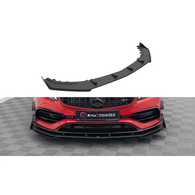 STREET PRO LAME DU PARE-CHOCS AVANT+ FLAPS MERCEDES-BENZ A 45 AMG AERO W176 FACELIFT - MAXTONDESIGN Livraison Gratuite