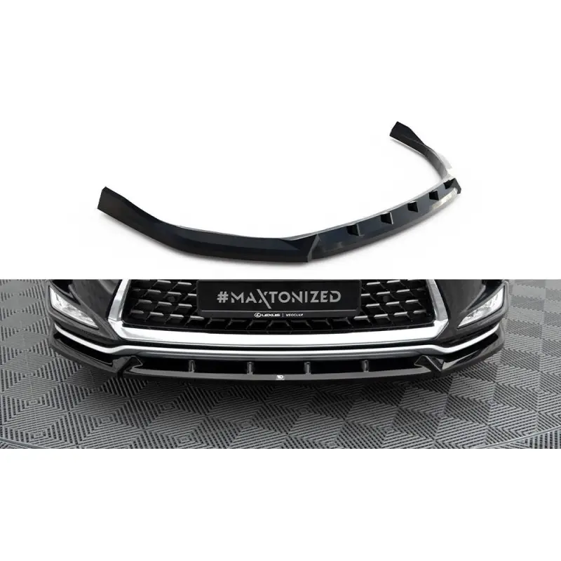 LAME DU PARE-CHOCS AVANT LEXUS RX MK4 FACELIFT - MAXTONDESIGN - FINITION NOIR BRILLANT Petit Prix