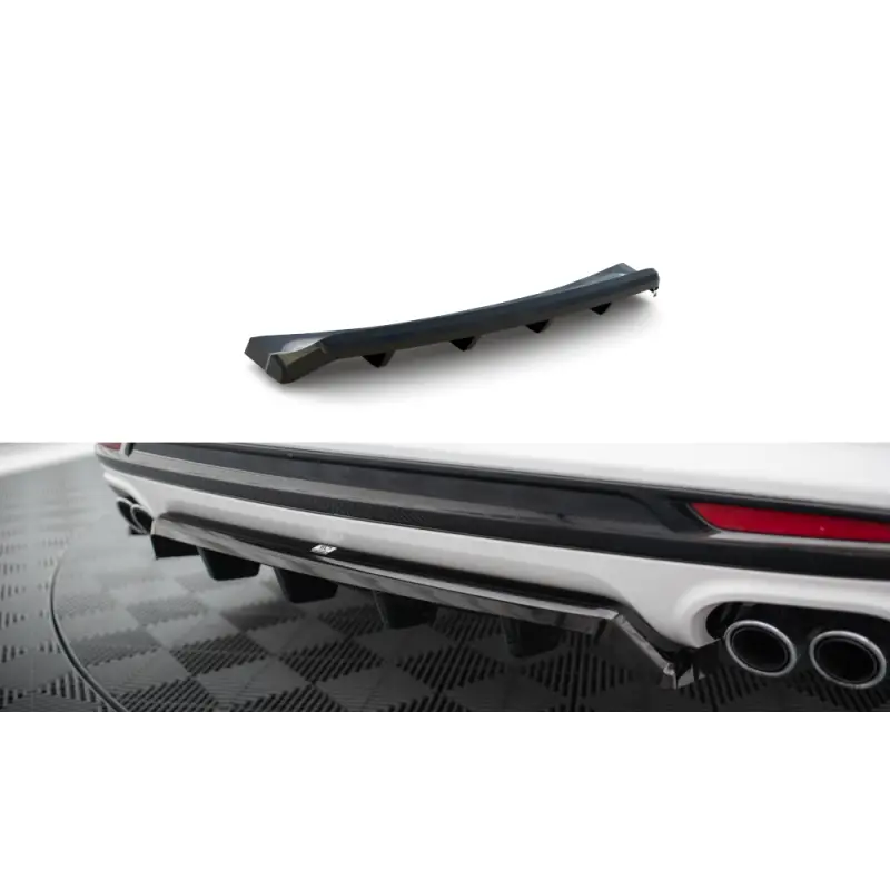 CENTRAL ARRIERE SPLITTER (AVEC UNE BARRE VERTICALE) FORD MONDEO SPORT MK5 FACELIFT - FUSION SPORT MK2 FACELIFT - MAXTONDESIGN - Satisfait Ou Remboursé