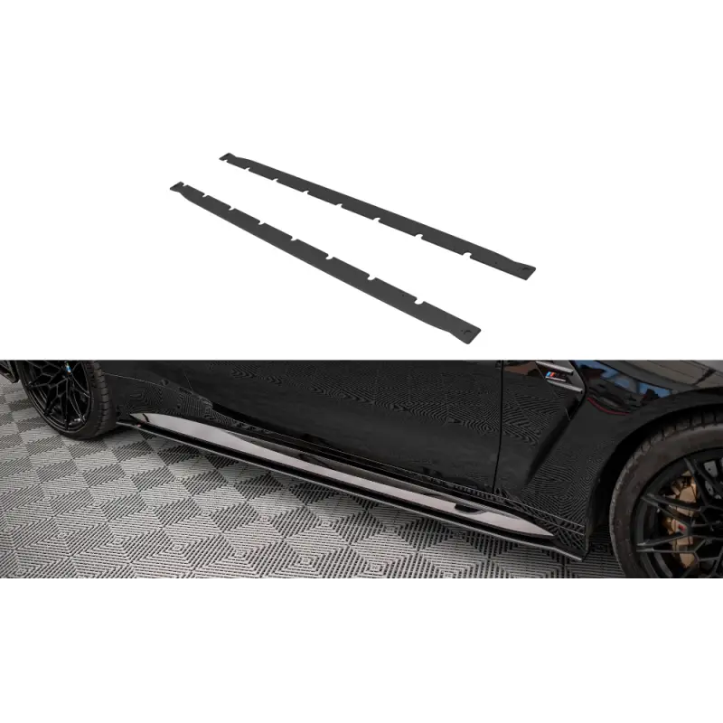 Promotion Saisonnière STREET PRO RAJOUTS DES BAS DE CAISSE POUR BMW M4 G82 - G83 - POUR VERITABLE M4 - MAXTON DESIGN