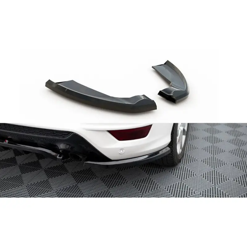 LAMES DE PARE-CHOCS ARRIERE LATERALES FORD KUGA ST-LINE MK2 - MAXTONDESIGN - FINITION: NOIR BRILLANT Haute Qualité