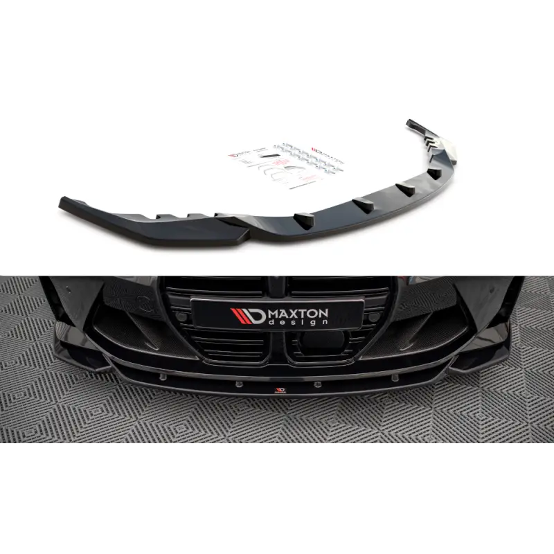 LAME DU PARE-CHOCS AVANT V2 POUR BMW M3 G80 - M4 G82 - G83 - POUR VERITABLE M4 - MAXTON DESIGN - FINITION NOIR BRILLANT Meilleure Vente