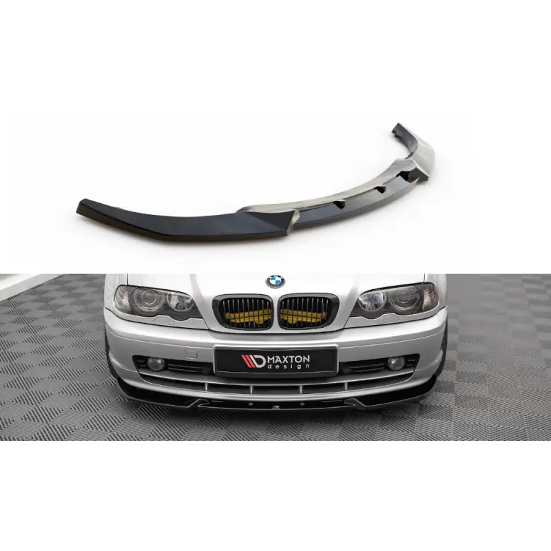 LAME DU PARE-CHOCS AVANT V.3 BMW 3 COUPE E46 - MAXTONDESIGN - FINITION: NOIR BRILLANT Achetez Aujourd’hui
