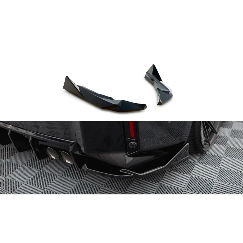 Super Prix LAMES DE PARE-CHOCS ARRIERE LATERALES V.4 BMW M2 G87 - MAXTONDESIGN - FINITION: NOIR BRILLANT