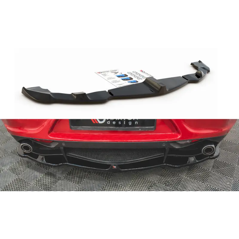 CENTRAL ARRIERE SPLITTER ALFA ROMEO 4C - MAXTON DESIGN - FINITION NOIR BRILLANT Commande En Gros
