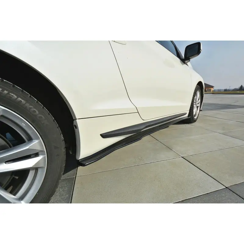 Achat Immédiat SET DES DIFFUSEUR DES BAS DE CAISSE HONDA CR-Z - MAXTON DESIGN - FINITION NOIR BRILLANT