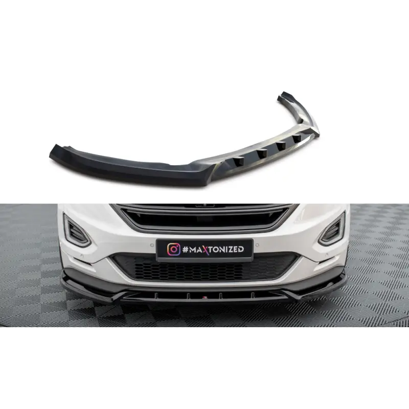 Livraison Express LAME DU PARE-CHOCS AVANT FORD EDGE SPORT MK2 - MAXTONDESIGN - FINITION: NOIR BRILLANT