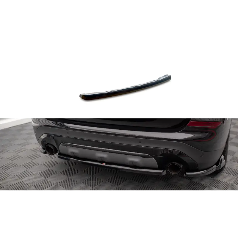 Dernier Modèle CENTRAL ARRIERE SPLITTER BMW X3 G01 - MAXTONDESIGN - FINITION: NOIR BRILLANT