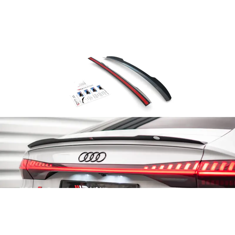 SPOILER CAP AUDI A7 C8 S-LINE - MAXTON DESIGN - FINITION NOIR BRILLANT Populaire