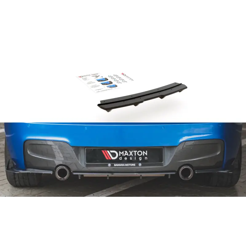 Livraison Express SPORT DURABILITÉ CENTRAL DIFFUSEUR ARRIERE POUR BMW SERIE 1 F20 F21 (11-15) PACK M - MAXTON DESIGN