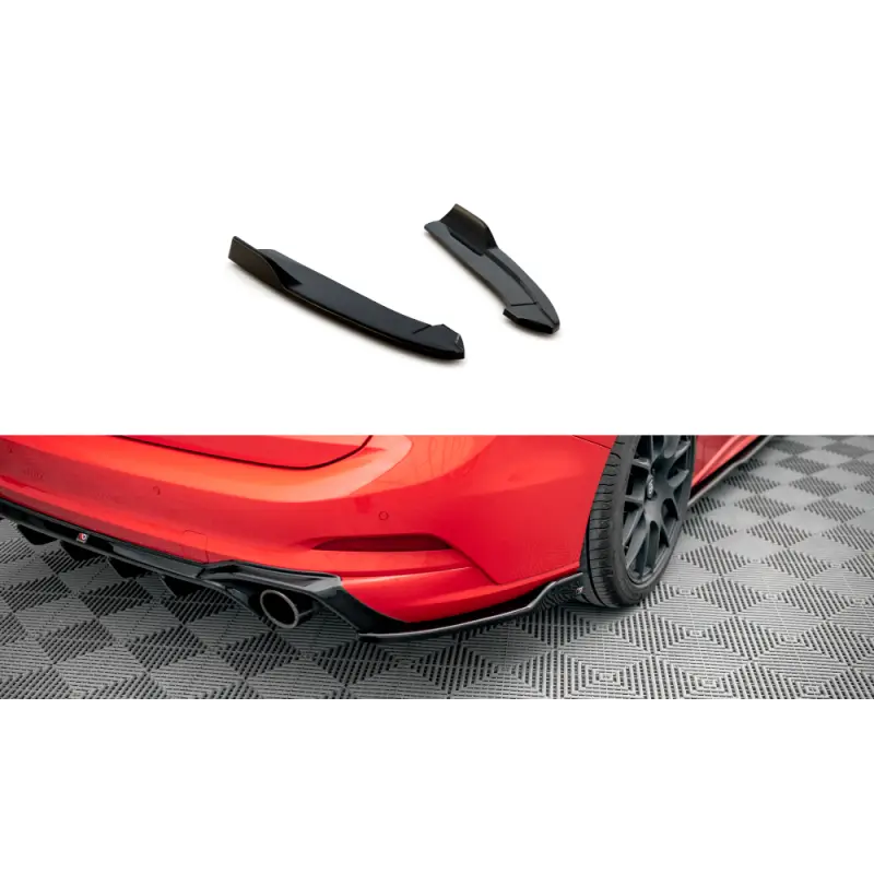 Top Vente LAMES DE PARE-CHOCS ARRIERE LATERALES V.8 FORD FOCUS ESTATE ST MK4 - MAXTONDESIGN - FINITION: NOIR BRILLANT