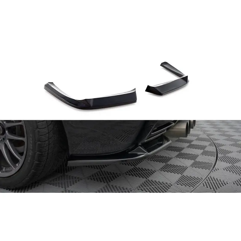 Usine Directe LAMES DE PARE-CHOCS ARRIERE LATERALES CHEVROLET CORVETTE C5 - MAXTONDESIGN - FINITION: NOIR BRILLANT