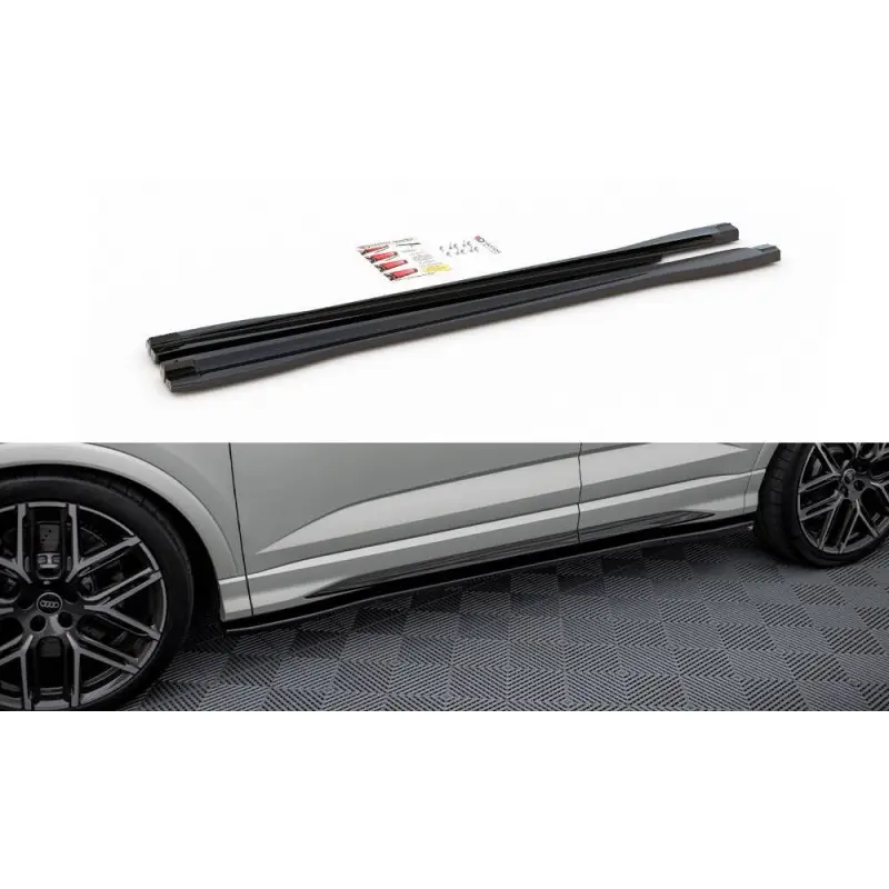 Prix Choc RAJOUTS DES BAS DE CAISSE AUDI RSQ3 - Q3 SPORTBACK F3 - MAXTON DESIGN - FINITION NOIR BRILLANT