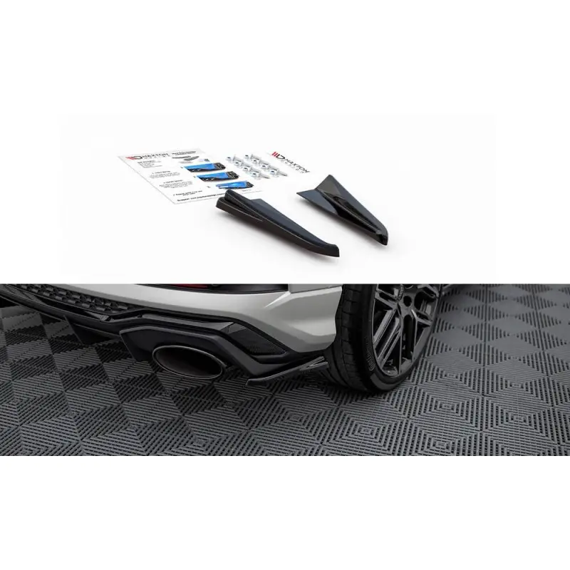 LAMES DE PARE-CHOCS ARRIÈRE LATÉRALES AUDI RSQ3 F3 - MAXTON DESIGN - FINITION NOIR BRILLANT Must-Have