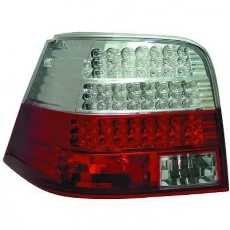 SET 2 FEUX ARRIERES ROUGE - BLANC À LED LOOK M3 VW GOLF 4 - IV (97-03) Pas Cher