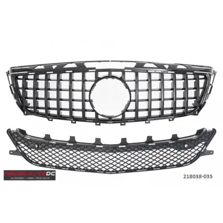 CALANDRE LOOK GT-R PANAMERICANAMERCEDES W218 CLS 2011-2014 NOIR - NOIR BRILLANT Commande En Gros