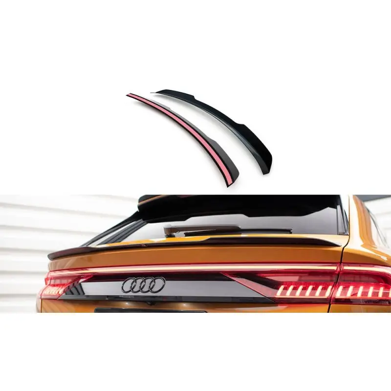 Petit Prix BECQUET EXTENSION V.2 AUDI Q8 S-LINE - MAXTON DESIGN - FINITION NOIR BRILLANT