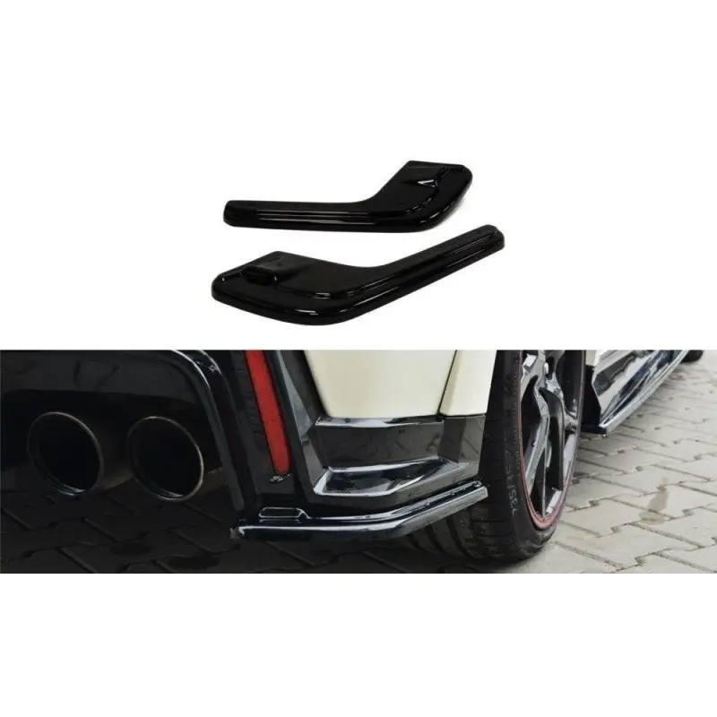 LAME DU PARE CHOCS ARRIERE HONDA CIVIC IX TYPE R - MAXTON DESIGN - FINITION NOIR BRILLANT Retour Gratuit