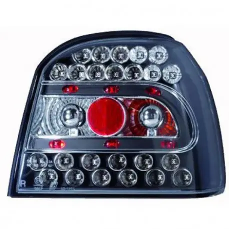 Meilleure Vente SET 2 FEUX ARRIERES DESIGN NOIR À LED VW GOLF 3 - III (91-97) - MOD2