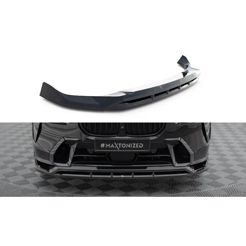 Remise LAME DU PARE-CHOCS AVANT BMW X7 M-PACK G07 FACELIFT - MAXTONDESIGN - FINITION: NOIR BRILLANT
