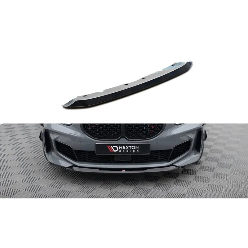 Soldes LAME DU PARE-CHOCS AVANT V.2 BMW 1 F40 M-PACK- M135I - MAXTON DESIGN - FINITION NOIR BRILLANT