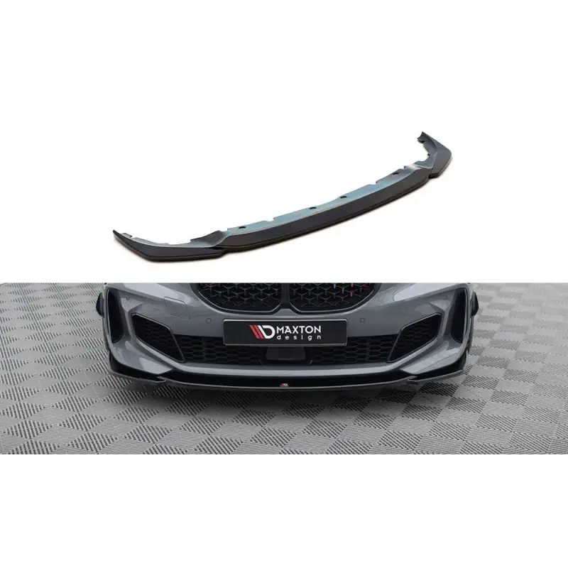 Achat Immédiat LAME DU PARE-CHOCS AVANT V.3 BMW 1 F40 M-PACK- M135I - MAXTON DESIGN - FINITION NOIR BRILLANT