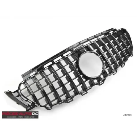 Bon Marché CALANDRE LOOK GT-R PANAMERICANA POUR MERCEDES CLASSE E W213 A238 C238 (16-20) E63 FULL NOIR BRILLANT