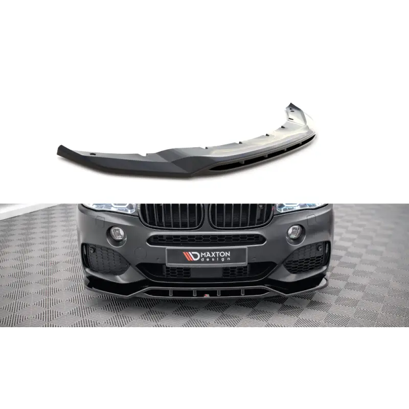LAME DU PARE-CHOCS AVANT V.2 BMW X5 M-PACK F15 - MAXTONDESIGN - FINITION: NOIR BRILLANT Commander Maintenant