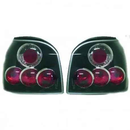 SET 2 FEUX ARRIERES DESIGN NOIR VW GOLF 3 - III (91-97) Certifié
