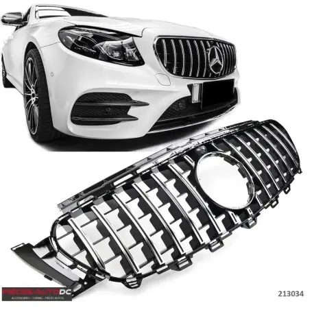 Meilleur Prix CALANDRE LOOK GT-R PANAMERICANA POUR MERCEDES CLASSE E W213 A238 C238 (16-20) NOIR - CHROME