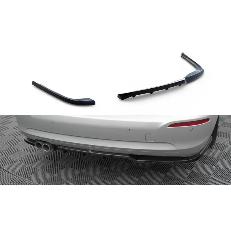 Retour Gratuit CENTRAL ARRIERE SPLITTER (AVEC UNE BARRE VERTICALE) BMW 3 GT F34 FACELIFT - MAXTONDESIGN - FINITION: NOIR BRILLANT