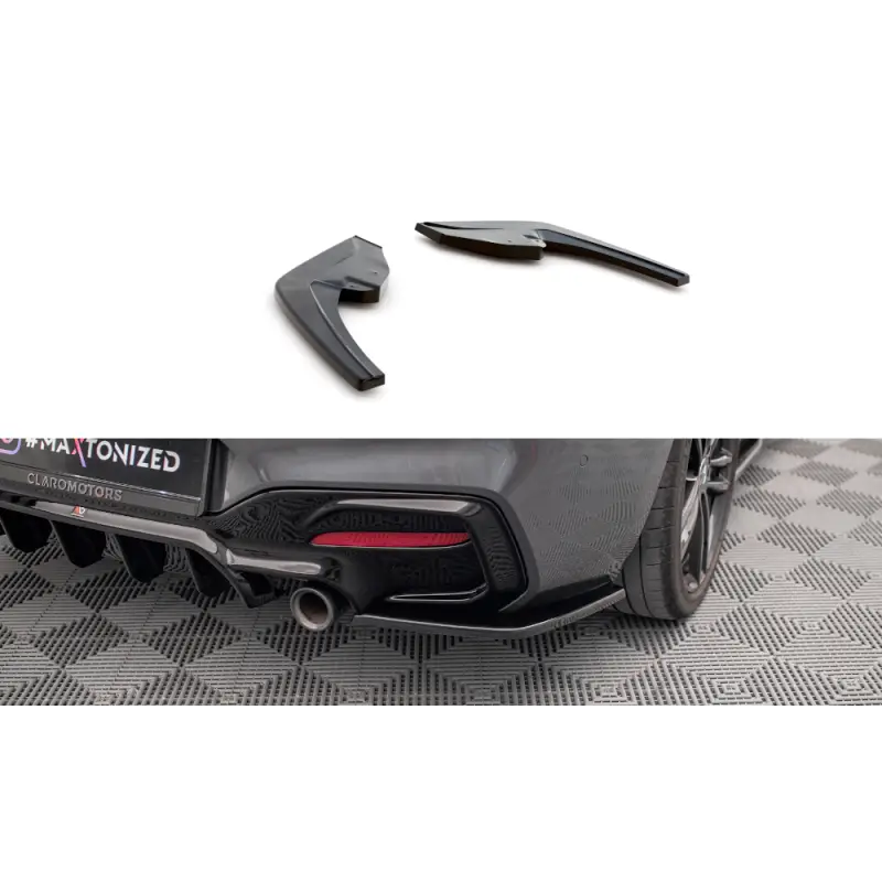 Prix Promo LAME DU PARE-CHOCS ARRIERE BMW 1 F20 FACELIFT M-POWER - MAXTON DESIGN - FINITION NOIR BRILLANT