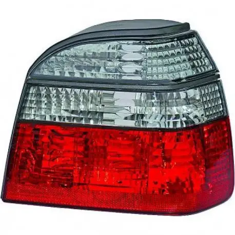 SET 2 FEUX ARRIERES DESIGN LOOK M3 ROUGE - NOIR VW GOLF 3 - III (91-97) Produit De Marque
