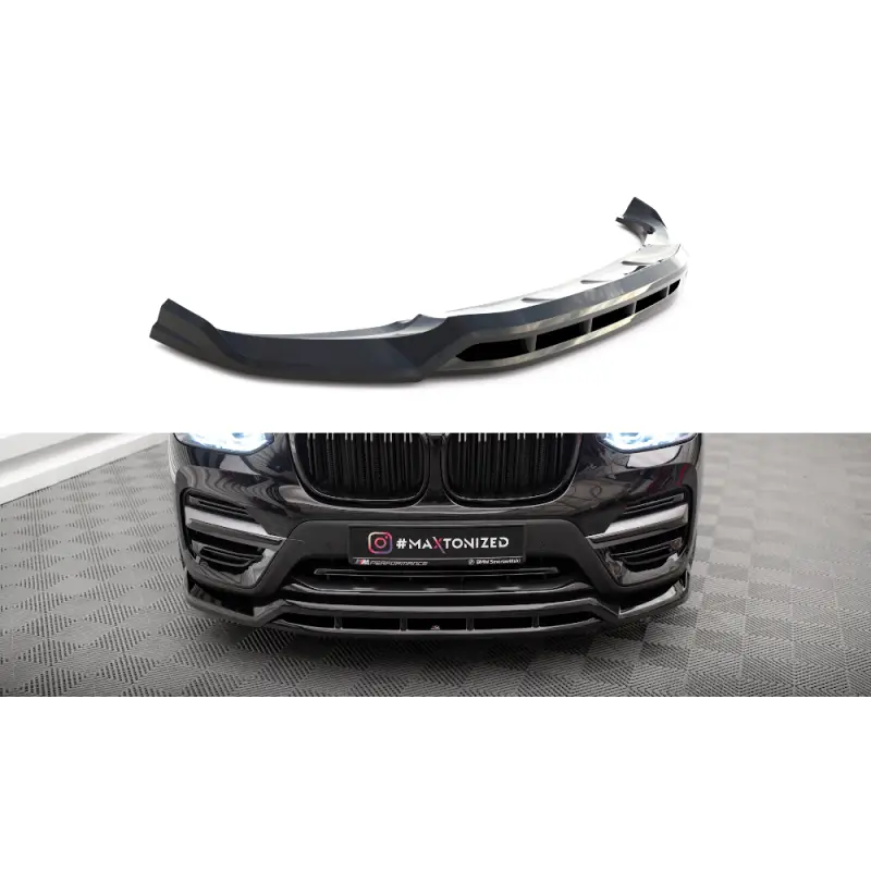 Commander Vite LAME DU PARE-CHOCS AVANT BMW X3 G01 - MAXTONDESIGN - FINITION: NOIR BRILLANT