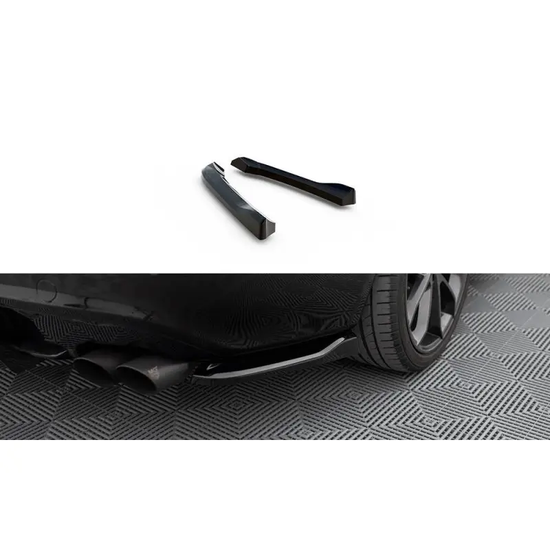 LAMES DE PARE-CHOCS ARRIERE LATERALES AUDI S5 - A5 S-LINE COUPE - CABRIOLET 8T - MAXTONDESIGN - FINITION: NOIR BRILLANT Livraison Gratuite