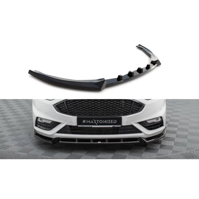 Offre Exclusive LAME DU PARE-CHOCS AVANT FORD MONDEO SPORT MK5 FACELIFT - FUSION SPORT MK2 FACELIFT - MAXTONDESIGN - FINITION: NOIR BRILLANT