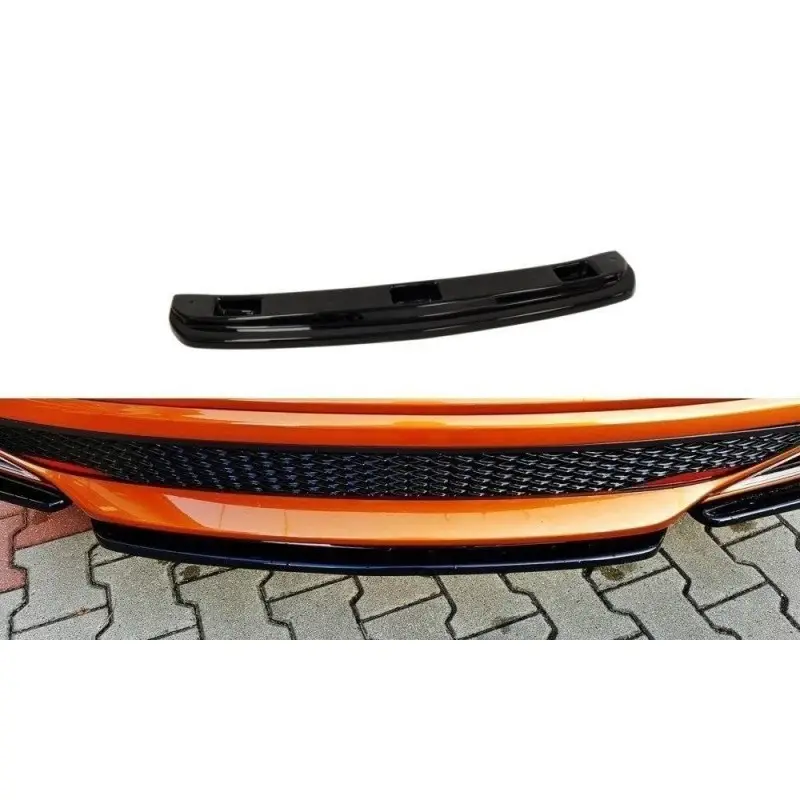 CENTRAL ARRIÈRE SPLITTER HONDA CIVIC 8 TYPE S-R (SANS BARRES VERTICALES) - MAXTON DESIGN - FINITION NOIR BRILLANT Certifié