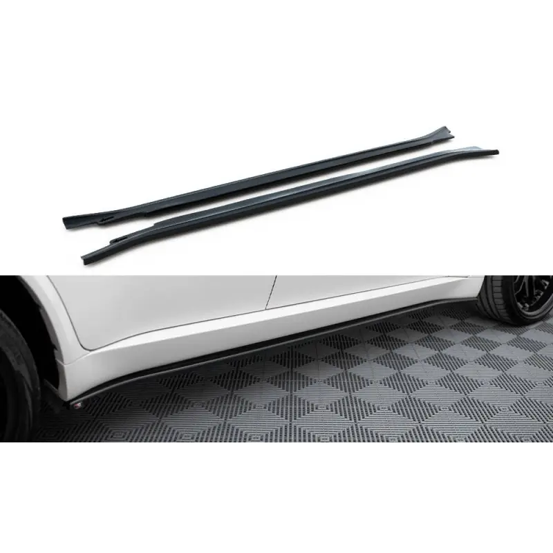 Expédié Aujourd’hui SET DES DIFFEUSEUR DES BAS DE CAISSE BMW X5 E70 FACELIFT M-PACK - MAXTON DESIGN - FINITION NOIR BRILLANT