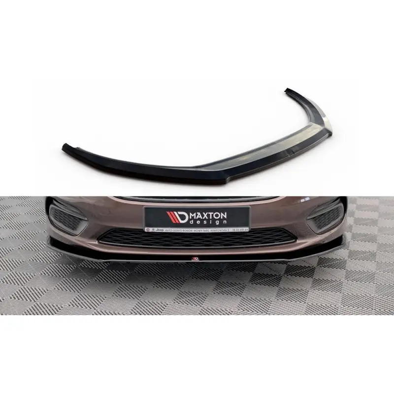 LAME DU PARE-CHOCS AVANT FIAT TIPO S-DESIGN - MAXTON DESIGN - FINITION NOIR BRILLANT Soldes