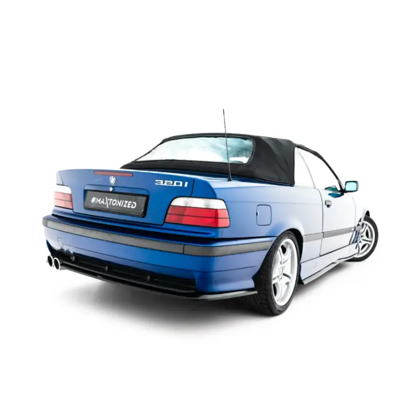Haute Qualité LAMES DE PARE-CHOCS ARRIÈRE LATÉRALES BMW M3 / 3 M-PACK COUPE / CABRIO E36 - MAXTONDESIGN - FINITION NOIR BRILLANT