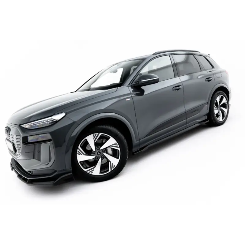 RAJOUTS DES BAS DE CAISSE AUDI Q6 E-TRON STANDARD / S-LINE / SQ6 E-TRON SUV / SPORTBACK MK1 - MAXTONDESIGN - FINITION NOIR BRILLANT Vente Flash