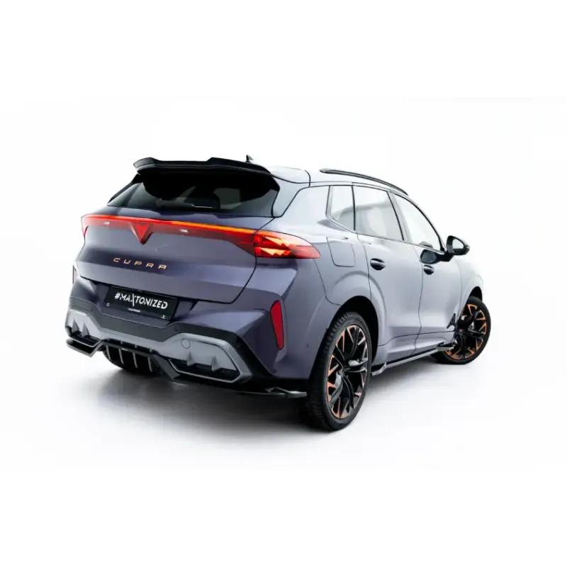 ARRIERE SPLITTER (AVEC UNE BARRE VERTICALE) V.4 CUPRA TERRAMAR MK1 (VERSION AVEC BARRE DE REMORQUAGE) - MAXTONDESIGN - FINITION NOIR BRILLANT Paiement Sécurisé